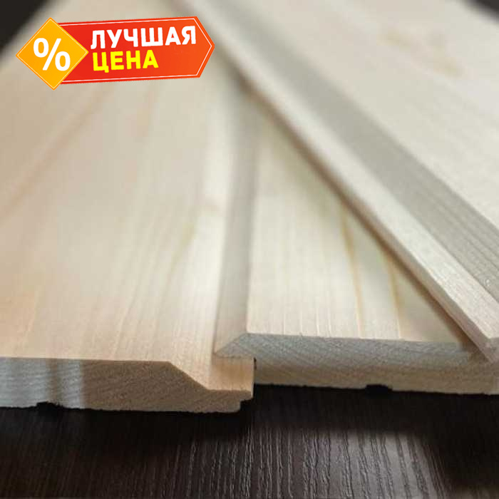 Имитация бруса Карельский профиль 18х176х3000 мм Прима Лиственница