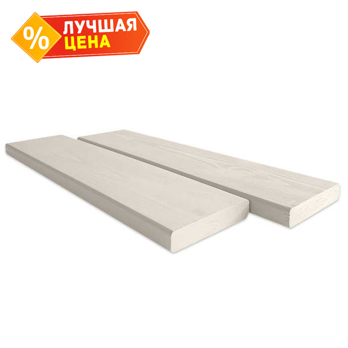 Планкен прямой KM4R крашенная 21x120x6000 мм АВ Хвоя Укрывная Бежевый